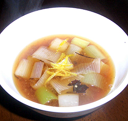 豆豉とネギのスープ